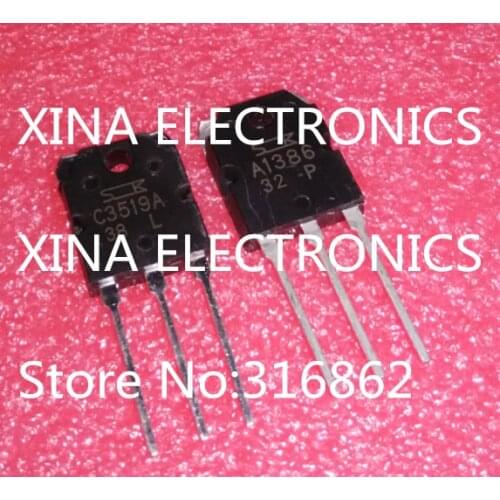 2SC3519A C3519 2SA1386A A1386 TO-3P ROHS ORIGINAL 10PCS/lot 5+5 Free Shipping Electronics composition kit