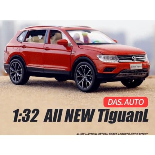 1:32 VW New Tiguan L Alloy Car Model Diecasts & Toy Vehicles Pull Back Sound Car Free Shipping For Children Gifts Boy Toy
