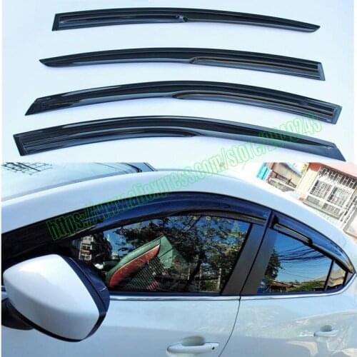 Side Window Deflector Acrylic Sun Rain Deflector Weather Shield for Mazda 6 Atenza 2014 2015 2016 2017 2018 2019
