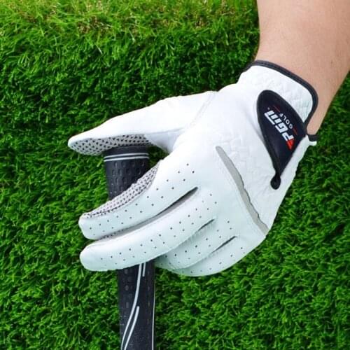 1pcs Golf Gloves Mens Left Right Hand Soft Breathable Pure Sheepskin With Anti-slip Granules Golf Gloves Golf Men Newest