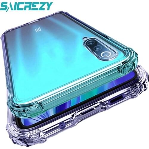 Shockproof Clear Case For Xiaomi Mi 5X 6X 9T 10T Lite 5G 10 POCO X3 NFC M3 Case For Redmi 9AT 9A 9i 9C Note 9 8 Pro Soft Cover