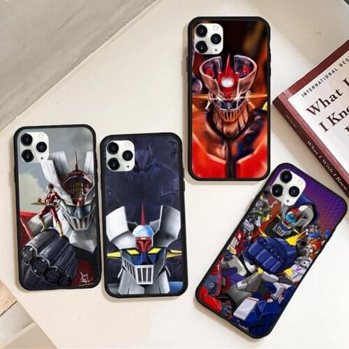 HOTCASHOP Mazinger Z Phone Case Rubber for iPhone 12 pro max mini 11 pro XS MAX 8 7 6 6S Plus X 5S SE 2020 XR case