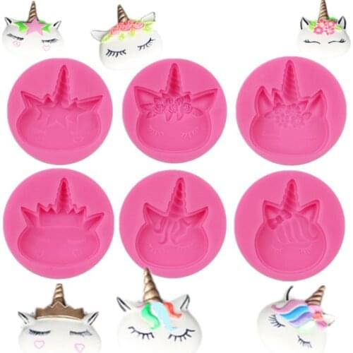 Silicone Mold Cute Pony Expression Icing Sugar Fondant Cake Decoration Tool Baking Mold Cookie Flower Cookie Mold 100% Brand New