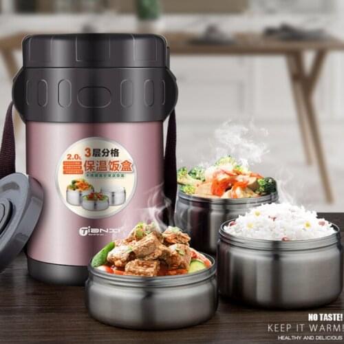 Keep Warm Lunch Box Men Work High Capacity Soup Mug Healthy Eco Friendly Kids Lunch Box School Fiambrera Food Container DG50LB