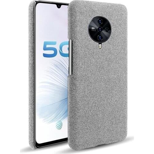 Cloth Cases For Vivo S6 Case Slim Retro Cloth Hard Cover For Vivo S6 Cover vivoS6 S6 V1962A V1962BA Coque Funda