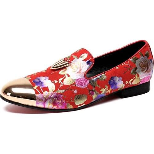 Luxury Men Shoes Red Printing Mens Dress Shoes Handmade The Groom Comfortable Breathable Spring Fashion Tassel Oxford Shoes