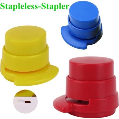 Superior room with 1 pieces free basic office Stapleless stapler home paper Binder clip home elegant stationery office drop