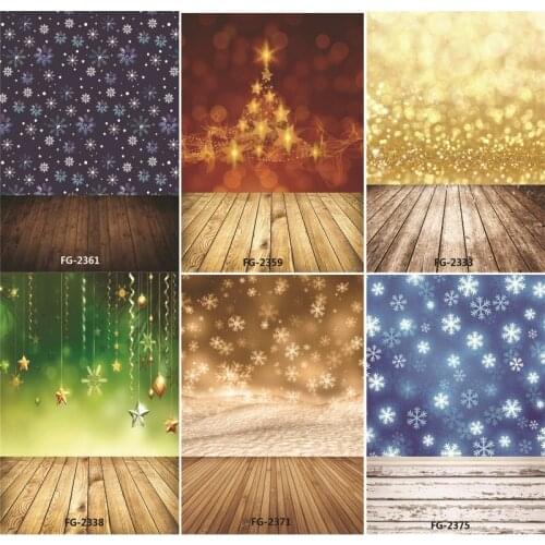 ZHISUXI Vinyl Custom Photography Backdrops Prop Christmas day and Floor Theme Photography Background #5017