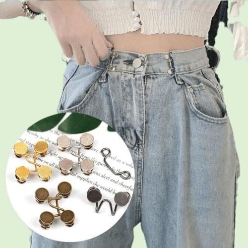 1 Set Snap Button Vintage Adjustable Titanium Steel Handmade Personalised Snap Fastener Set for Jeans Adjust sewing accessories