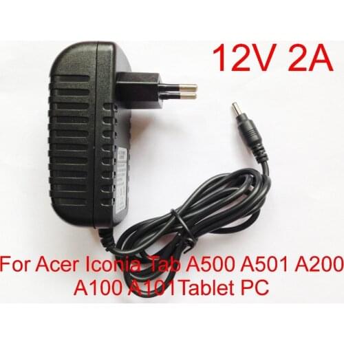 High quality IC program 1pcs 12V 2A Power Adapter Charger for Acer Iconia Tab A500 A501 A200 A100 A101Tablet PC Power Supply