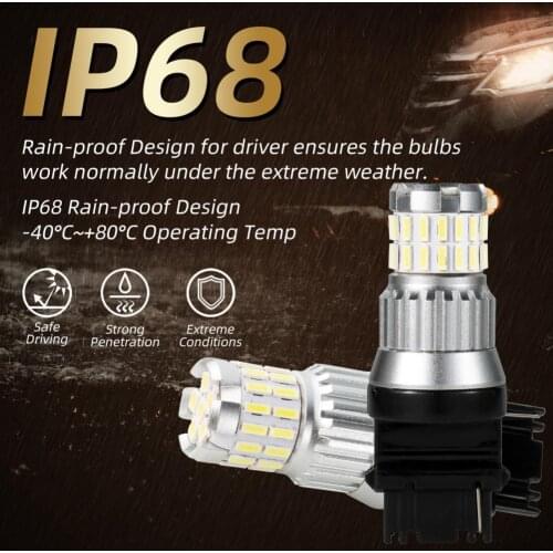 2Pcs T25-36 SMD Decoding Reverse Lights Waterproof Lamps 6SMD/3030+30SMD/4014 Car Reversing Lights led автомобильные товары