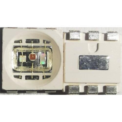 200PCS 5050 RGB LED Lamp bead 1.5W SMD LED RED GREEN BLUE SMT LED PLCC-6 3-CHIPS Light Emitting Diodes Lamp Bead For Car Boat