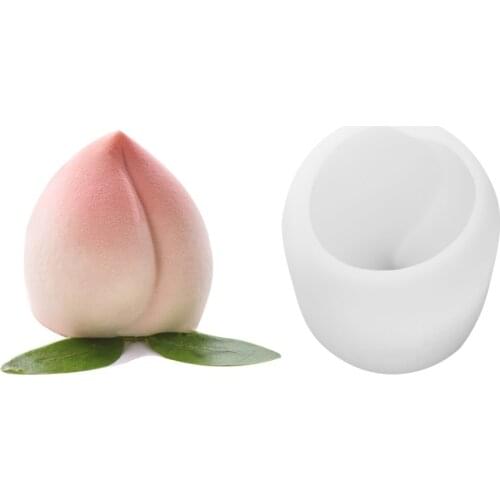 3D Peach Silicone Cake Fondant Mold Mousse Cake Chocolate Decorating Tools Baking Tools