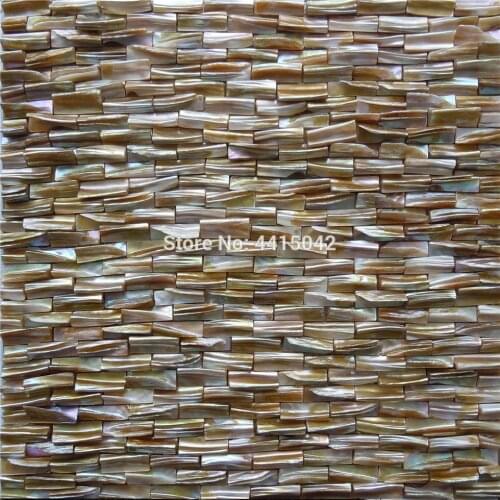 Seamless irregular freshwater mother of pearl mosaic tile for home decoration wall tile 1 square meter/lot AL065 brick pattern