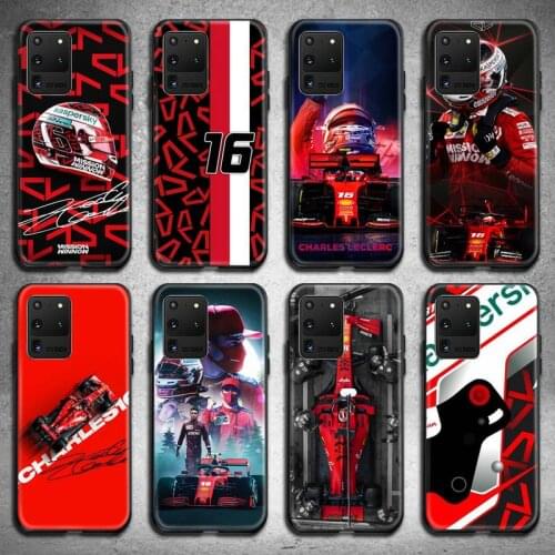 Charles Leclerc F1 Racing Phone Case For Samsung Galaxy S21 Plus Ultra S20 FE M11 S8 S9 plus S10 5G lite 2020