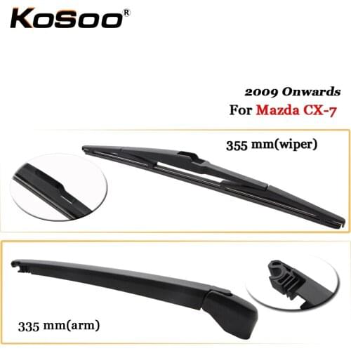 KOSOO Auto Rear Car Wiper Blade For Mazda CX-7,355mm 2009 Onwards Rear Window Windshield Wiper Blades Arm,Car Accessories
