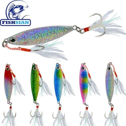 FISHSIAN new 2020 Jig Fishing Lure Weights 8-20g Jigs Metal Jig Articulos De Pesca Isca Artificial Fake Fish Fishing Jig Lures