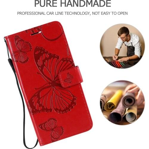 2021 3D Butterfly Wallet Leather Case For Samsung Galaxy Note 3 4 8 9 Note 10 Plus 20 Ultra M51 M31S M21 M11 Holder Flip Satnd C