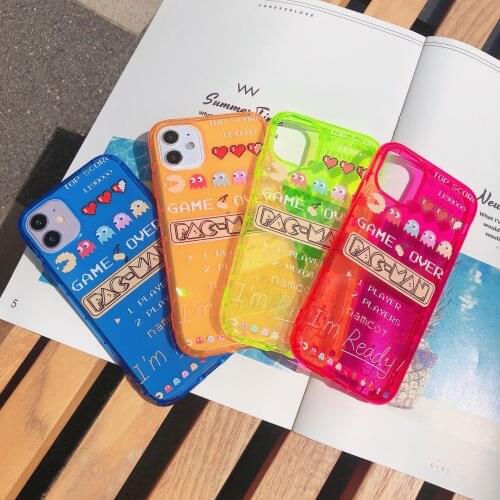 Creative Pattern for IPhone 12 Fluorescent Phone Case 7P 8P Airbag Anti-fall Soft Shell 11P All-inclusive Protective Shell Hot