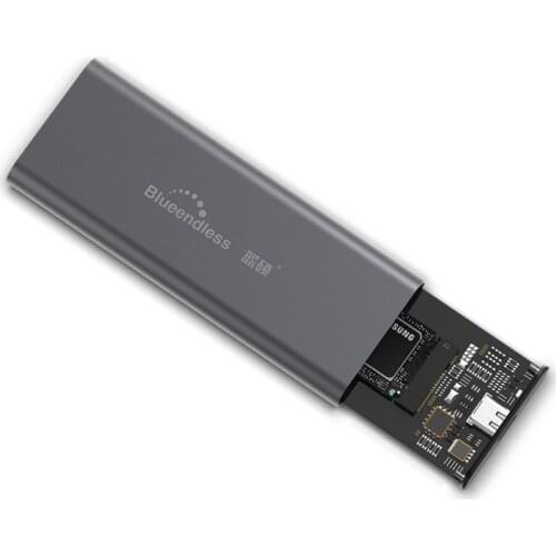 M2 SSD Case NVME SSD Enclosure M.2 To USB Type C Hard Drive Enclosure For NVME PCIE NGFF SATA M/B Key 2240/2280 SSD Disk