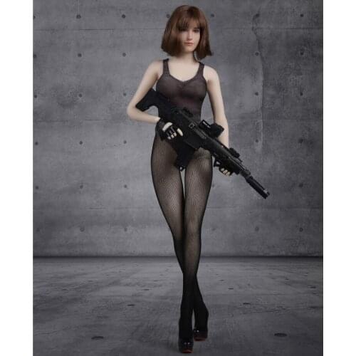 Mnotht Collection 1/6 FG068 Sexy Female Clothes Camouflage Swimsuit Seamless Stockings Set for 12inch Action Figure Body DIY