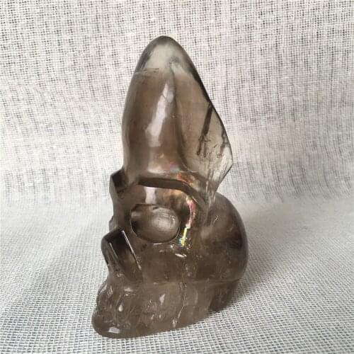 Natural rainbow skull quartz crystal for sale Stones and crystals home decoration decorative crystal crania