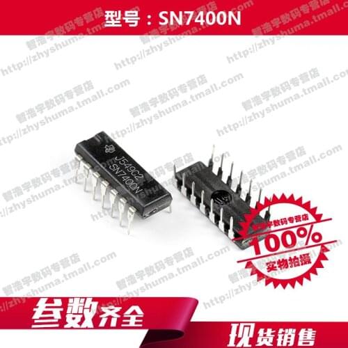 10PCS new original SN7400N HD7400P gate and inverter chip 7400 14-PDIP SN7400 best match