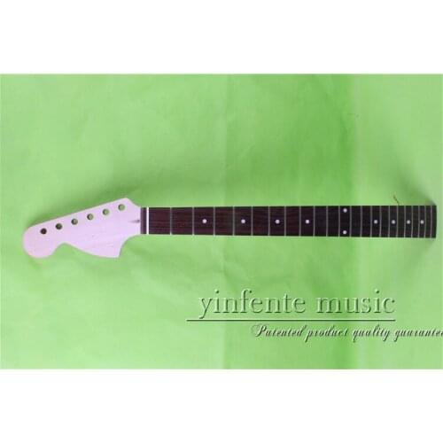 One unfinished 25.5" left Electric guitar neck mahogany made Bolt on rose wood fingerboard fine quality 22 fret 0032