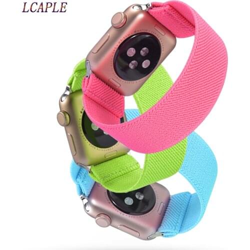 Scrunchie Strap for apple watch band 44 mm 40mm women belt watchband bracelet iwatch band 38mm 42mm apple watch series 5 4 3 38