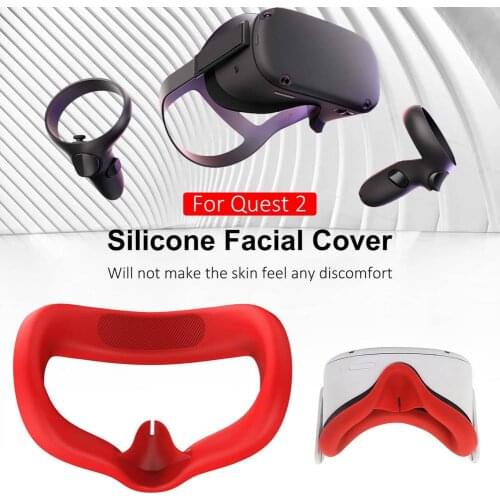 For Oculus Quest 2 Face Pad Replacement Silicone Face Cushion Comfortable Sweatproof Protective Mat VR Accessories
