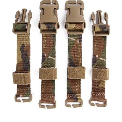 Tactical Chest Rig / Vest Adapter Kit Set MOLLE Strap with 1 Buckle Clips