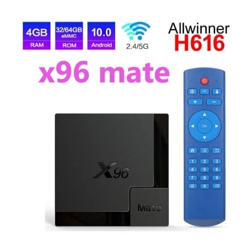 X96 Mate TV Box Android 10 vs X96 Max Support 2.4G&5G Dual wifi Voice Assistant 4K 60fps Playstore Youtube X96mate