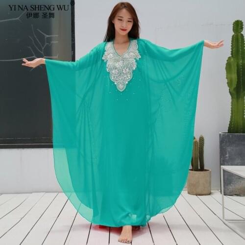 New Khalegy Robe Women Belly Dance Loose Costume Luxury Embroidered Belly Dance Caftan or Robe Dresses Colour 7 Oriental Outfit