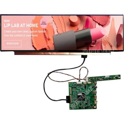 14 Inch 4K LCD Screen 3840*1100 Computer Temperature Memory Aida64 Display DIY Kits IPS LCD Stretched Bar Display Driver Board