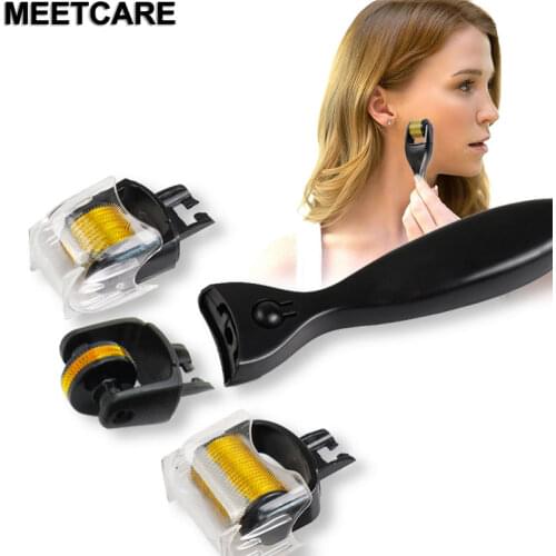 3in 1 Microneedle Derma Roller Set Anti Aging Scars Facial Recovery Micro Needles Machine for Skin Care Tool Dermaroller Kit