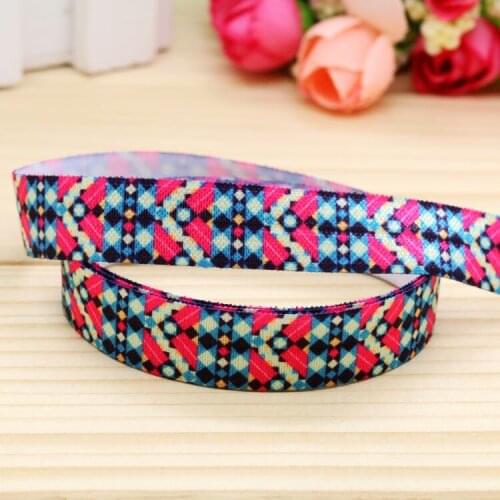 5/8'' Free shipping Fold Elastic FOE tribal printed headband headwear hairband diy decoration wholesale OEM P5126