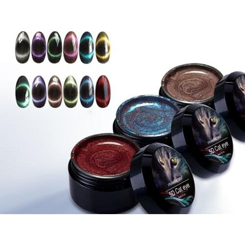 5D Cat Eye Nail Polish UV Gel Japanese-Style Magic 12 Colors Magnet DIY Free Transformation UV Nails Art Gel Tools