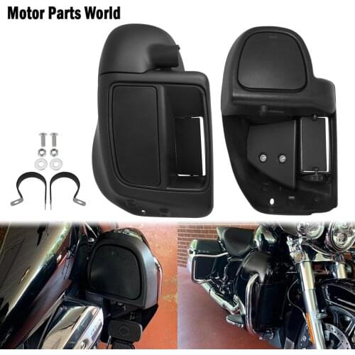 Motorcycle Lower Vented Leg Fairing Glove Box Matte Black For Harley Touring Street Road Glide Ultra Road King FLHX FLHR 14-2020