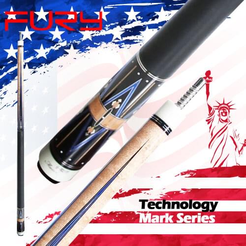 FURY Official Store GC-5 Pool Cue 13mm Tiger Tip Half Technologia Taco billar Maple Shaft Billiard Cue 8 Teeth Joint Cue Stick