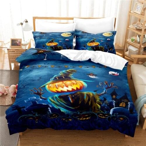 Halloween Bedding Set For Bedroom Soft Bedspreads For Bed Home Comefortable Duvet Cover Quilt Cover And Pillowcase