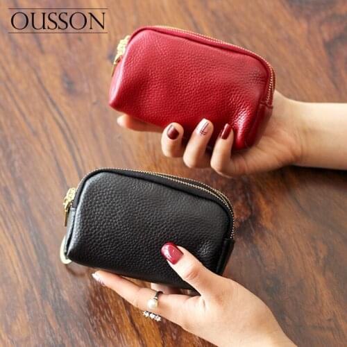 OUSSON 2020 Fashionable, lightweight and soft leather small coin purse