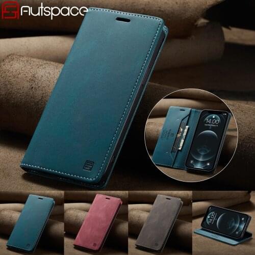 Retor Flip Leather Phone Case For iPhone 12 11 Pro X XS Max Mini XR 7 8 6 Plus SE 2020 Fashion Luxury Magnetic Wallet Cover