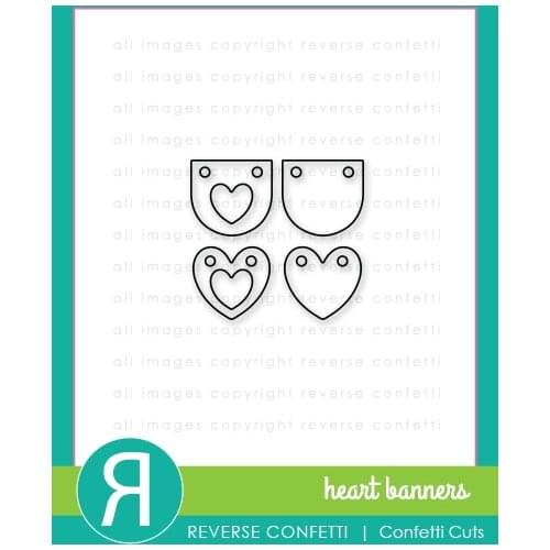 AliliArts Metal Cutting Dies Heart banner diy Scrapbooking Photo Album Decorative Embossing PaperCard Crafts Die