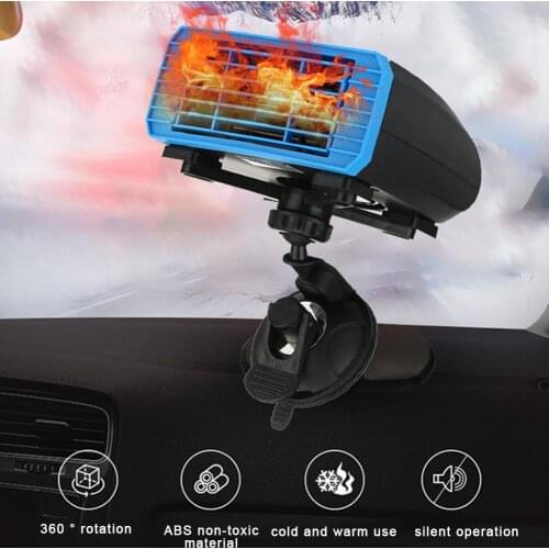 Multifunctional Car Heater 360 Degree Rotation Cooling Fan Fast Heating Car Defroster For Car Heating Defrosting Defogging