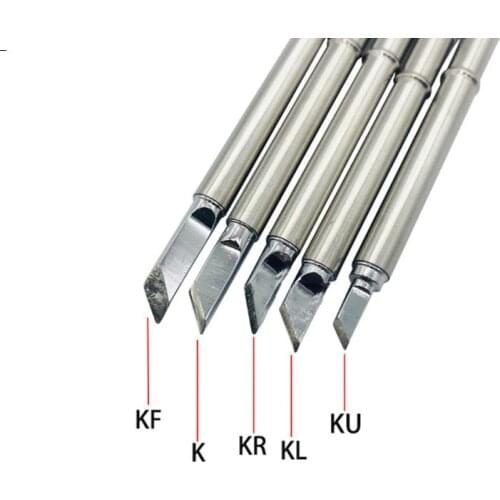 Gudhep Knife Type T12 K KF KR KL KU T12 soldering iron tips lead free solder tip for hakko FX951 FM203 soldering station