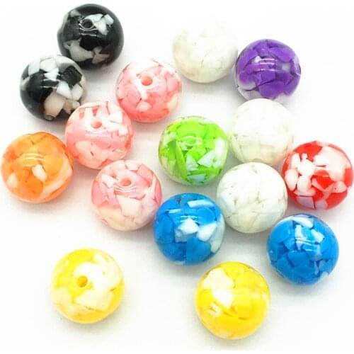 New Arrival! Resin marble effect Round beads for Handmade Necklace/Earring DIY Parts,Jewelry Accessories Findings & Component