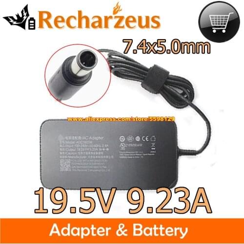 Genuine For Xiaomi ADC180TM AC Adapter 19.5V 9.23A 180W Power Supply Thin 7.4x5.0mm Laptop Charger 15.6 INCH 1660TI 1060G