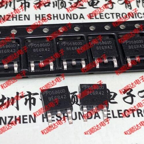 Original New 5pcs/ D5B60D AOD5B60D TO-252 600V 10A