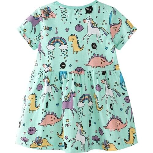 Girls Dresses Summer Kids Clothes Children Sleeveless Print Princess Dress Elegant 2 3 4 5 6 7 Year Girl Dress Girls Clothes