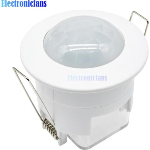 110V 220V Ceiling PIR infrared motion sensor body Detector lamp fixture switch lampholder for LED lamps automatic ON / OFF